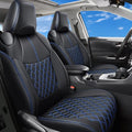Huidasource Car Seat Covers Fit for Toyota RAV4 Full Set, Leather Seat Protector Fit for 2019-2024 Toyota Rav4 XLE LE XLE Premium Limited(Not for Hybrid/Adventure/TRD Off-Road/Prime, Black&Blue) by Huidasource