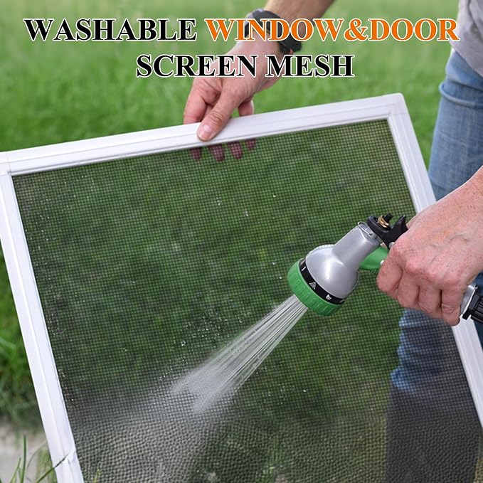 MAGZO Pet Proof Window&Door Screen Roll, 36" W x 100', Black | Vinyl Coated Polyester Dog Cat Resistant Heavy Duty, Mesh Net Netting Curtain Wire Replacement Repair for Patio/Porch/Sliding - Image 8