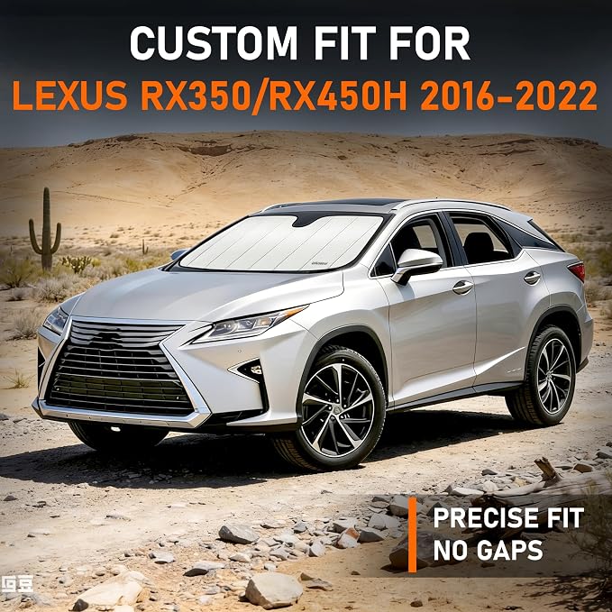 Custom Fit 2016-2022 RX Windshield Sun Shade for Lexus RX 2016 2017 2018 2019 2020 2021 2022 Automotive Car Front Window Sunscreen Sunshade - Image 2