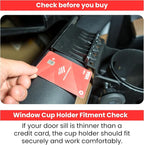 Car Door Cup Holder – Universal Window Cup-Holder with Phone Storage, Felt Protection Pad, No Rattle Fit for Large and Small Cups, Fits Any Car or Truck &18-2023 Tesla Model 3 Y Cup Holder - Image 2