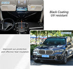 Blue Black Car Sun Shade Windshield Car Umbrella Foldable Uv Ray Reflector Front Window Sun Shade Visor Shield Cover - Image 5