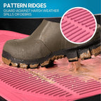 BDK ProLiner Pink Car Floor Mats for Cars Trucks SUV 3pc All-Weather | Heavy Duty Rubber Liners with Universal Trimmable Fit, Durable Waterproof Car Accessories Auto Floor Mats for Women Men - Image 9
