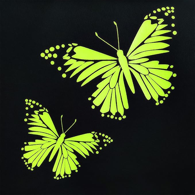 Flying Banner Butterfly car seat Covers ful Set Fashion Universal Lady Woman Female Rear Bench Split Colorized (Green, Full Set) - Image 3