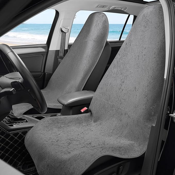 Waterproof Car Seat Cover Universial Fits Car Sweat Towel for Trucks SUV Car Seat Protector Grey - Image 3