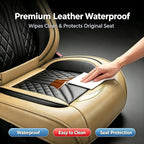 for Subaru Crosstrek 2016-2026 Car Seat Covers, Full Set, Beige | Luxury Full Coverage Leather Seat Protectors, Waterproof Breathable, Non-Slip, Easy to Install, Airbag Compatible, All-Season - Image 8