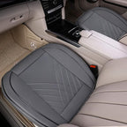 kingphenix Car Seat Cover, PU Leather Front Bottom Seat Protector | Front Bottom Seat Protector, Non-Slip Backing, Edge Coverage and Easy Installation for Sedans, SUVs, Trucks and Vans, Gray - Image 7