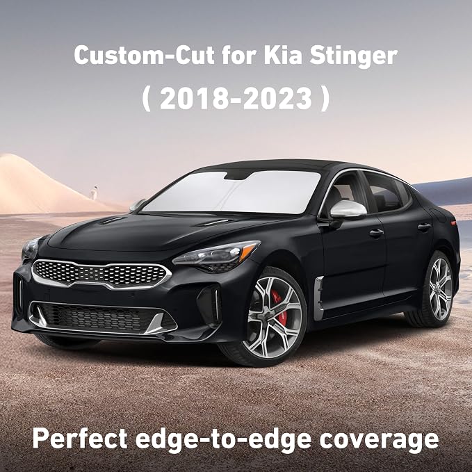 EcoNour Windshield Sunshade Compatible for Kia Stringer 2018-2021 2022 2023 | Sun Visor for Front Windshield & Window Sun Shade Cover, UV Heat Blocker & Protector, Car Accessories - Image 2
