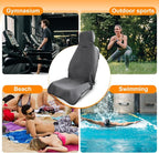 2 Pack Towel Car Seat Covers, Waterproof Washable Front Seat Protectors with Soft Terry Cloth, Non-Slip Backing, Universal Fit for Cars SUVs Trucks,Gym,Beach,Pets, Kids,Road Trips (Gray) - Image 8