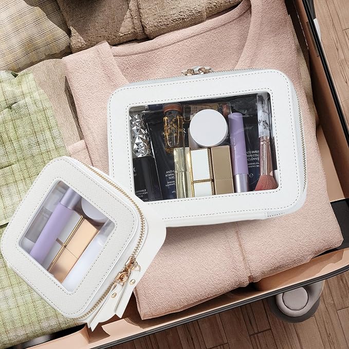 Clear Makeup Bagswith Mini Cosmetic Bags,Travel Toiletry Bags for Women,Portable Cosmetic Bags Case, Transparent Waterproof Cosmetic Organizer Storage Bags for Women Men - Image 6
