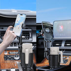 Cup Holder Phone Mount, 2 in 1 Universal Cup Holder Expander with Long Arm 360°Rotation Cup Phone Holder for Car Fits All 4-7” iPhone Galaxy Smartphones and Most Truck Bottles - Image 8