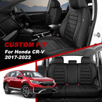 TTX LIGHTING Custom Fit Seat Covers for Honda CR-V 2017-2022 | Original Seat Pattern Faux Leather Waterproof Full Set for 2-Row 5-Seater, Airbag Compatible - Image 2