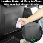 TOPABYTE Seat Back Kick Protector Organizer for Tesla Model Y Model 3 | Backseat Kick Mats with Storage Pockets for Model Y Juniper Model 3 Highland Tissue Holder Rear Passenger Organization, Black - Image 6
