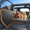 Dog Seat Cover for Back Seat, Hard Bottom Back Seat Extender, 100% Waterproof & Machine Washable, 600D Heavy Duty, Supports 400lbs for Travel & Camping, Dog Back Seat Pet Cover for Cars by HOME