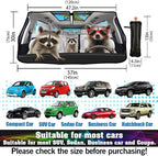 Raccoon Car Windshield Sunshade Umbrella Funny Raccoon Sun Shade Umbrella for Car Raccoon Foldable Car Window Shades Windshield Sun Shades Umbrella Cover 57 x 30 in - Image 2