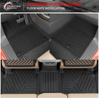 Floor Mats Set for 2023 2024 2025 2026 Kia Sportage Gas | Not for Hybrid & PHEV, Trunk Mat Cargo Mat Cargo Liner TPE All Weather Back Seat Cover Protector 2025 Sportage Accessories - Image 2