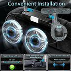 Car Backseat Fans for Backseat for Kids, Car Seat Fans for Car Back Seat | (No Battery) - Image 6