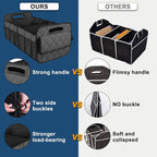 Deosk Trunk Organziers and Storage with Reinforced Handles,Car Accessories for Women/Men 50L Waterproof Polyester Trunk Organzier for Car/SUV/Minivan/Truck(Medium,Charcoal) - Image 2