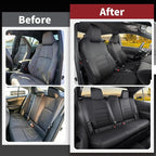 HKZ Fit Corolla Car Seat Cover Full Set for Toyota Corolla 2020-2026 SE,Nightshade & 2020-2022 SE Apex & 2023-2025 XSE & 2025 FX (Sedan-Only) - Faux Leather (Black) - Image 6