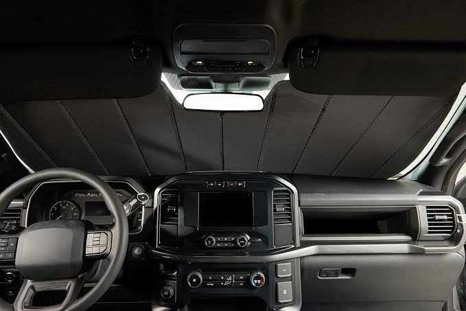Covercraft UVS100 Windshield Sunshade for 2007-2013 Toyota Tundra | Custom fit for your vehicle's windshield. Helps reduce heat, block UV rays and folds for easy storage. - Image 6