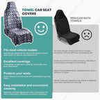 FLORICH Car Seat Cover Protector Front Seats, Sweat Towel Car Seat Covers for Post Gym Workout, Running, Swimming, Beach and Hiking, Universal Fit Non-Slip Car Seat Towel Covers for Cars Trucks SUV - Image 6