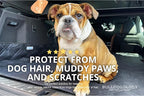 Bulldogology SUV Cargo Liner for Dogs 55"x106" Heavy Duty Pet Trunk Cargo Cover - Dog Car Seat Cover Waterproof Nonslip - Dog Hair, Muddy Paws, Scratches Cover Protector for Cars Vans (X-Large, Black) - Image 7