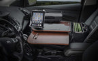 AutoExec AE-GMCD-PS-TAB-21M GripMaster Car Desk for Your Vehicle Workstation and Mobile Office, Mahogany with Printer Stand and Tablet Mount | Vehicle Workstation, Mobile Office, Printer Stand, Tablet Mount - Image 2
