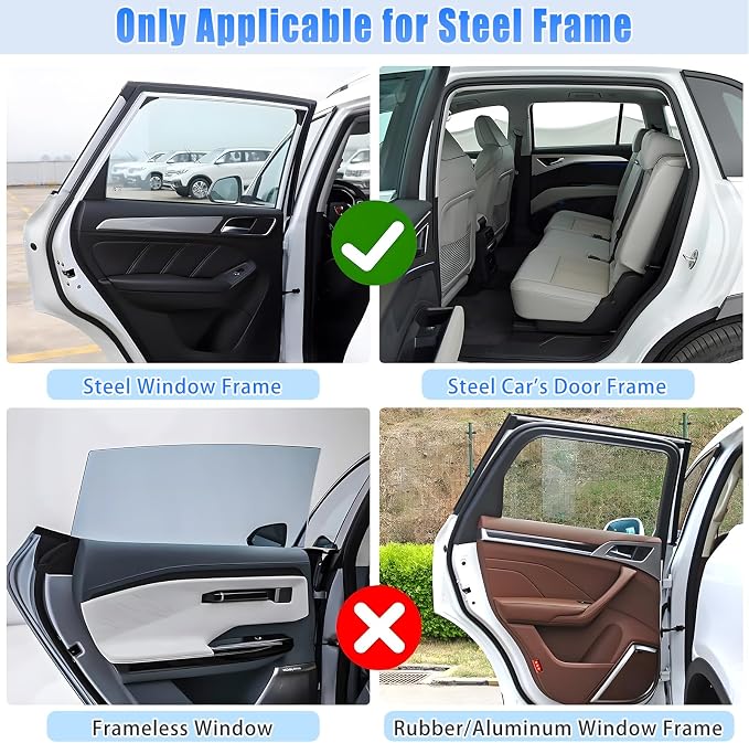ZATOOTO Car Window Cover for Privacy,Soft Suede for Durable,16.69×31.5in | Stay Cool & UV Protection, For Baby Back Window Sunshade, Light Blocking Sun Shades for Camping Eating and Rest - Image 8