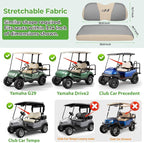 10L0L Golf Cart Seat Covers for Yamaha EZGO Club Car Seat Towel Cushion | Breathable Mesh All-Season Front/Rear Seat Blanket, UV Resistant, Cool Comfort, Machine Washable, Easy On, Great Golf Gift - Image 6
