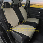 Lolcar CRV Seat Covers Custom Fit for Honda CRV 2023 2024 2025 2026 Leather Car Seat Cover Full Set for Trucks SUV,Waterproof Car Seat Cushion,Faux Leather(Black/Beige) - Image 6