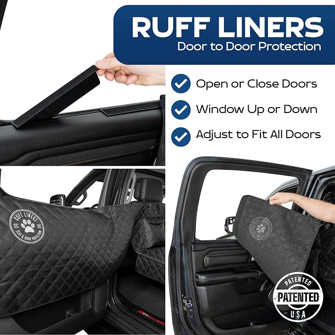 Ruff Liners XL Back Seat Extender for Dogs - As Seen on Shark Tank | Hard bottom adds 40% more space, holds up to 400 lbs, waterproof, machine-washable, heavy-duty Back Seat Cover for Dogs - Image 2