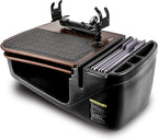 AutoExec AE-GMCD-PI-PM-PS-21M GripMaster Car Desk for Your Vehicle Workstation and Mobile Office, Mahogany with 400 watt Power Inverter, Phone Mount and Printer Stand by AutoExec