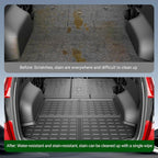 xipoqix Cargo Mat Backrest Mat Compatible with 2022-2026 Tucson | Cargo Liner Back Seat Protector Trunk Mat Replacement for 2022-2025 2026 Tucson Accessories (Trunk Mat with Backrest Mat) - Image 3
