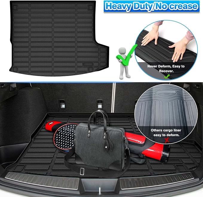 RDX Cargo Liner - Trunk Mat for Acura RDX 2019-2026, All Weather Cargo Mat for RDX Accessories, Heavy Duty Car Mats, Car Accessories - Image 5
