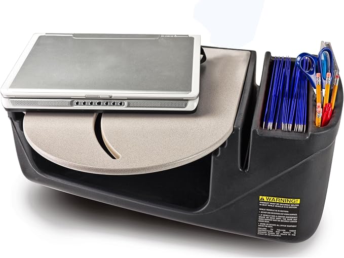 AutoExec Roadmaster Car Desk for Your Vehicle Workstation and Mobile Office, Grey - Image 7