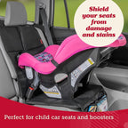 Lusso Gear Car Seat Protector for Baby Car Seat - Thick Padding - Seat Protector Under Baby Car Seat with 2 Mesh Storage Pockets - Black Waterproof Baby Car Seat Protector - Non-Slip Padded Backing - Image 2