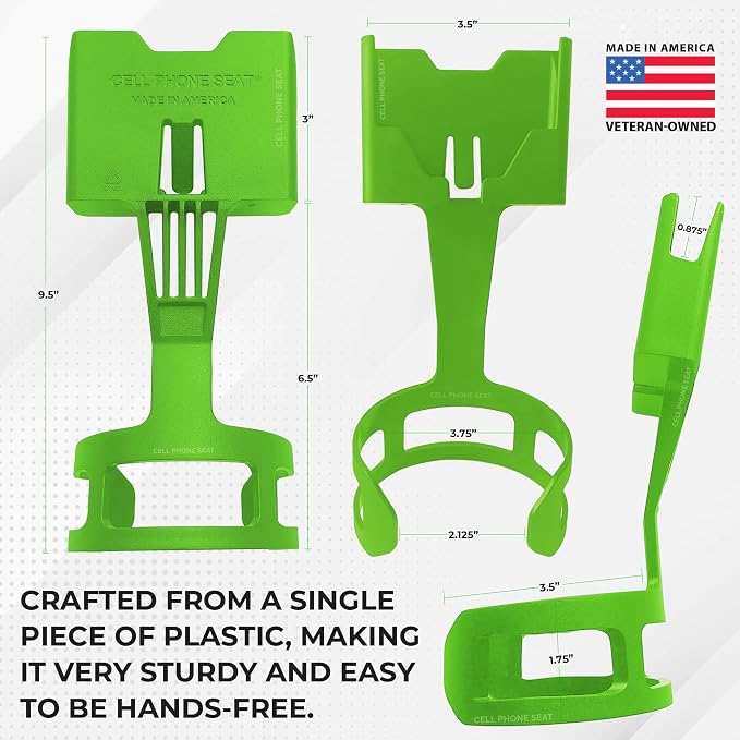 Cup Holder Phone Holder Mount for Car - Universal Adjustable Expander Cradle Hands-Free Driving - Compatible with All Smartphones Car Mount for iPhone Samsung Google Android Mobile Accessories Green - Image 8