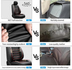 Fit Altima Car Seat Covers for Nissan Altima 2010-2024 2025 2026 - Upgraded Premium Waterproof & Breathable Leather, Airbag Compatible, All-Weather Seat Cushion Protector (Full Set,Black+Red) - Image 8