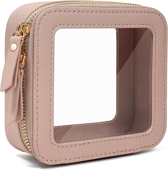 Travel Clear Makeup Bag Set, TSA Approved Cosmetic Bag Case with Zipper Portable Makeup Pouch Toiletry Bag Traveling Cosmetic Organizer Storage Bag Car Organizer Car Essentials by FFpaw