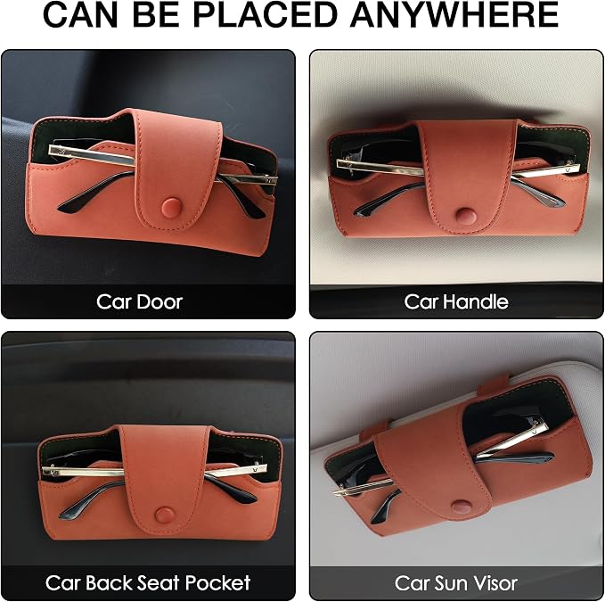 Sunglass Holder for Car Visor Glasses Case Non-Slip Clip Universal for Sunglasses Eyeglasses Car Interior Accessory - Image 4