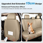 Fit for Nissan NV 200 Seat Covers 2016-2020 Front Set | Faux Leather Waterproof Car Seat Covers, Airbag Compatible with Lumbar Support Anti-Slip Design, 2 Seater Beige - Image 5