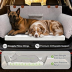 SUV Cargo Liner for Dog, Orthopedic SUV Dog Bed for Truck, Medium | Waterproof-coated 2-inch foam 6-inch side bolsters, bumper flap, storage pocket, non-slip backing for SUVs,25 x 30 in - Image 3