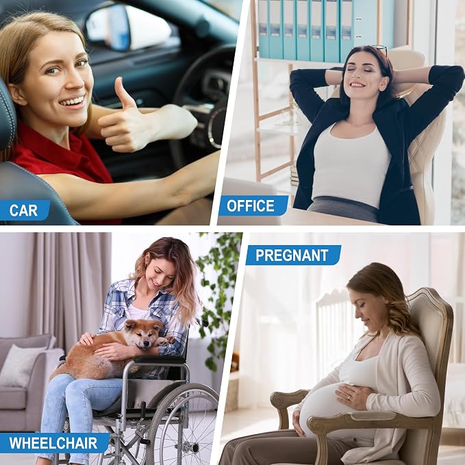 Lofty Aim Lumbar Support Pillow for Car | Car Seat Back Support, For Driving - Image 7