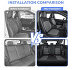 1:1 Custom Car Seat Covers Fit for Toyota RAV4 2019-2025 2026 | Fit for RAV 4 LE, XLE, XLE Premium, Limited Full Set Faux Leather Waterproof Seat Protectors(5-Seater, Black&Grey) - Image 9