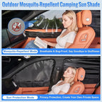 Side Window Screen Sun Shades Compatible with Chevy Silverado 2020-2026 | 2-in-1 Car Window Screen & Sun Shades Cover, Breathable Mesh Shade Heat & Privacy Protector for Camping, Sleeping & Rest - Image 4