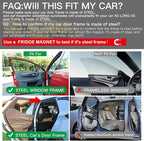 Ovege Car Window Shade 2pcs -Car Side Window Sun Shade Baby UV Protection Privacy Suction Magnetic (Back Seat 2pcs), Semi-Transparent - Image 3