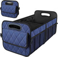 Deosk Car Trunk Organizer for SUV, Car Organizers and Storage with Reinforced Handles, Car Accessories for Women/Men 70L Waterproof Polyester Trunk Organizer(Large, Navy Blue) by Deosk