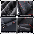 HKZ Customized Special seat Cover for Toyota Corolla (Black+Red, Sedan,2020-2026 SE/FX Gas-Only) - Image 7