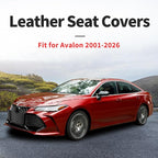 Avalon Seat Covers Custom Fit for Toyota Avalon 2001-2026 - Full Set Premium Leather, Waterproof, All-Weather, Airbag Compatible, Anti-Slip, Breathable, Only 2 Front seat Covers (Gray) - Image 4