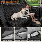 URPOWER Dog Car Seat Cover for Back Seat, Waterproof Car Seat Protector | Non-Slip, Scratch-Resistant, Machine-Washable Rear Bench Seat Cover - Image 4