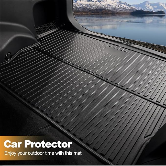 Cargo Liner Fit for Toyota RAV4 2019-2025 (Gas & Hybrid), TPE All Weather Trunk Mat with Seat Back Mats Custom Fit Cargo Mat Rear Seat Back Protectors Waterproof Cargo Area Protection - Image 8